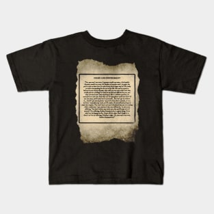 Crime And Punishment Kids T-Shirt